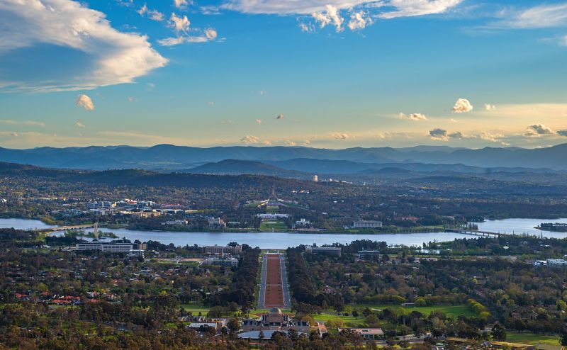 Afternoon light at Mount Ainslie Lookout Canberra