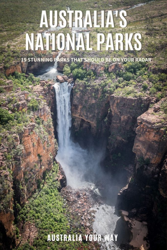 Australias National Parks pin Norther territory waterfall