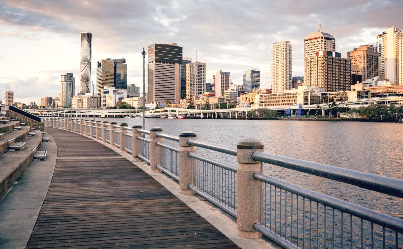 Brisbane River walk from NewFarm 