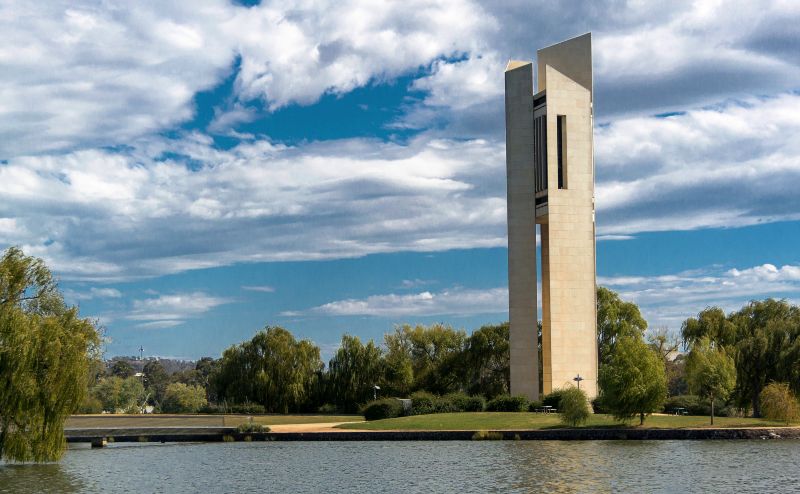 Canberra Carillon on the lake