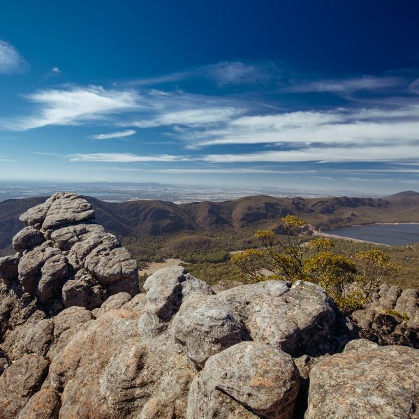 View over Grampians National Park Victoria Australia