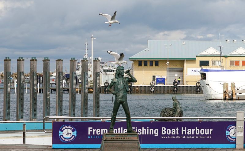 Fremantle, Western Australia - Aug 6th 2019: The Fishing Boat harbour, Western Australia.