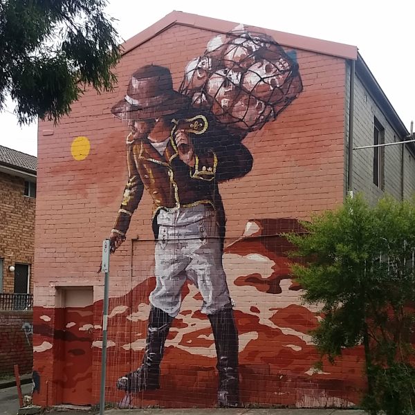Australian Street Artist Fintan Magee mural in Sydney
