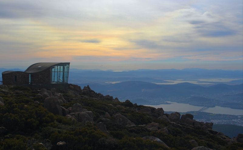 Hobart from Mount Wellington Tasmania 800