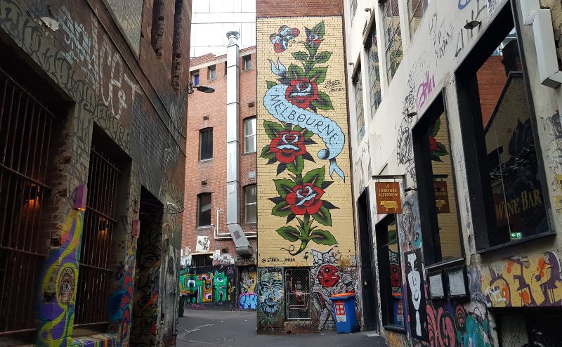 Seni Jalanan Laneway Melbourne 