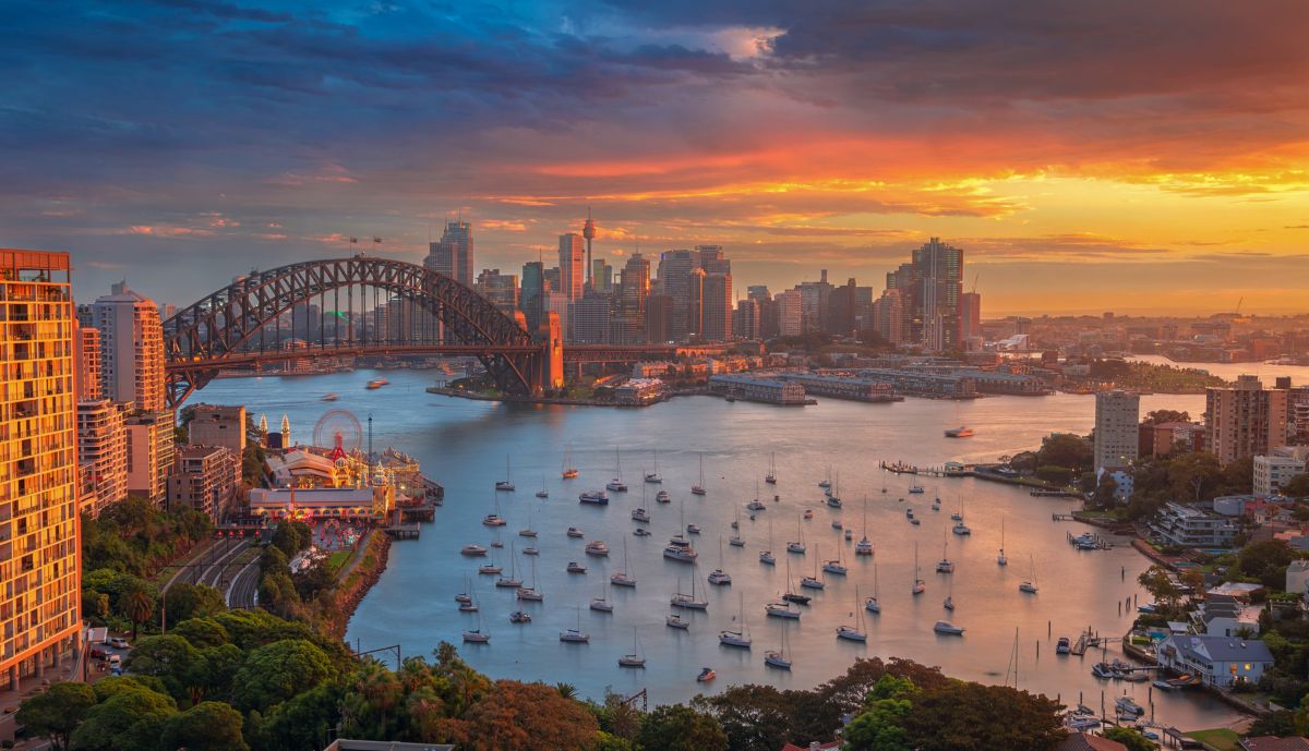 Sydney Harbour Sunset from North Sydney