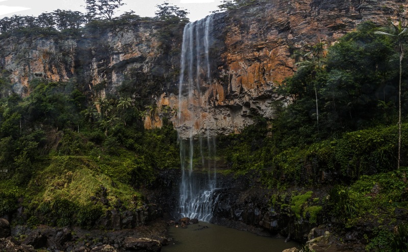 Purlingbrook falls in the Gold Coast Hinterland, Queensland, Australia