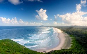 View from the top of Byron Bay, Australia