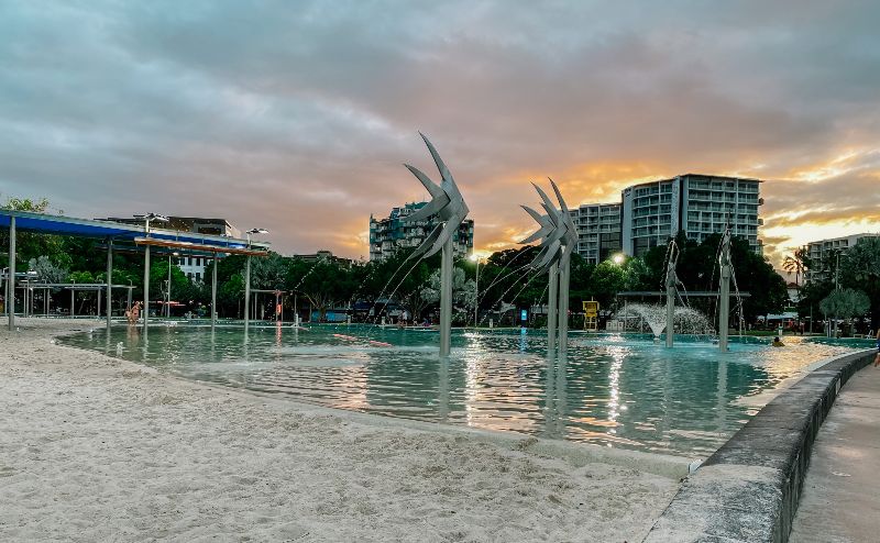 Cairns Waterfront at sunset