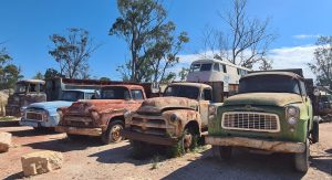 Old trucks at Grawin Lightning Ridge