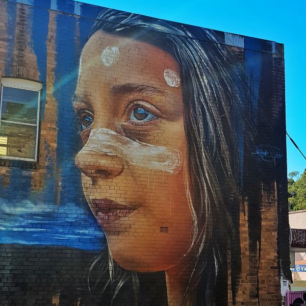 Adnate mural in Katoomba