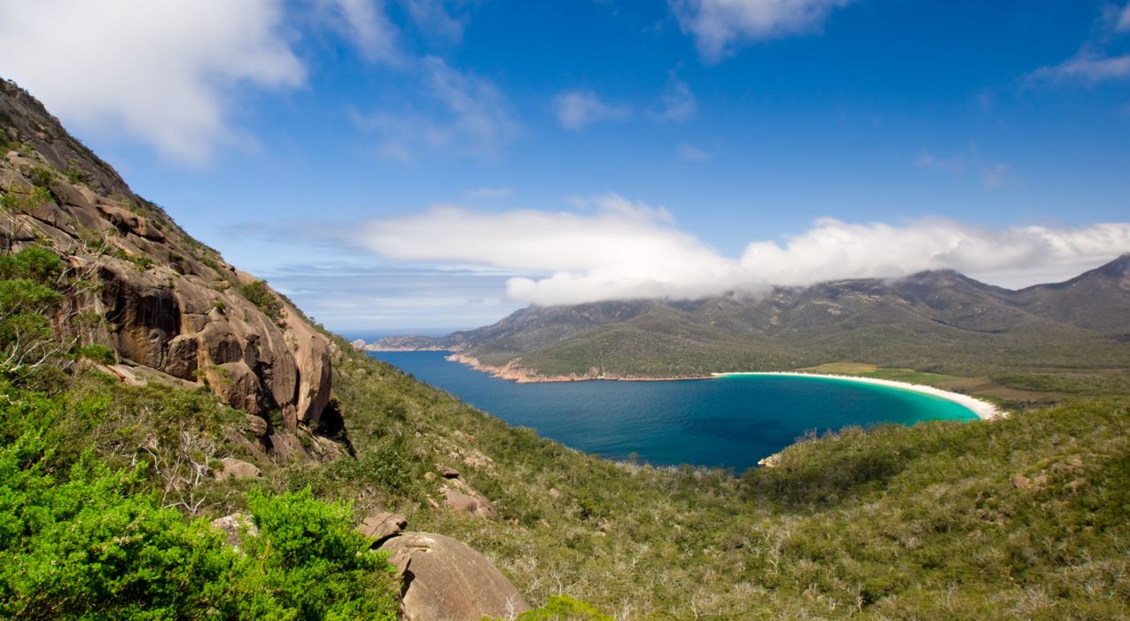 Wineglass Bay in Tasmania
