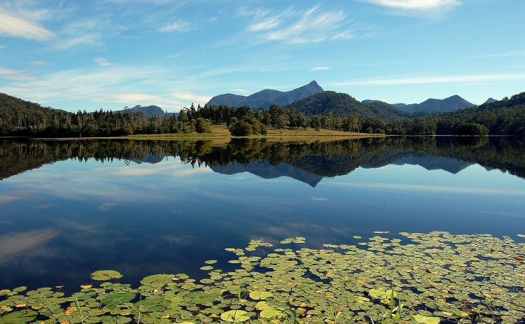 Clarries Hall Dam and Mount Wollumbin 