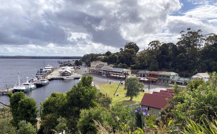 waterfront at Strahan Tasmania