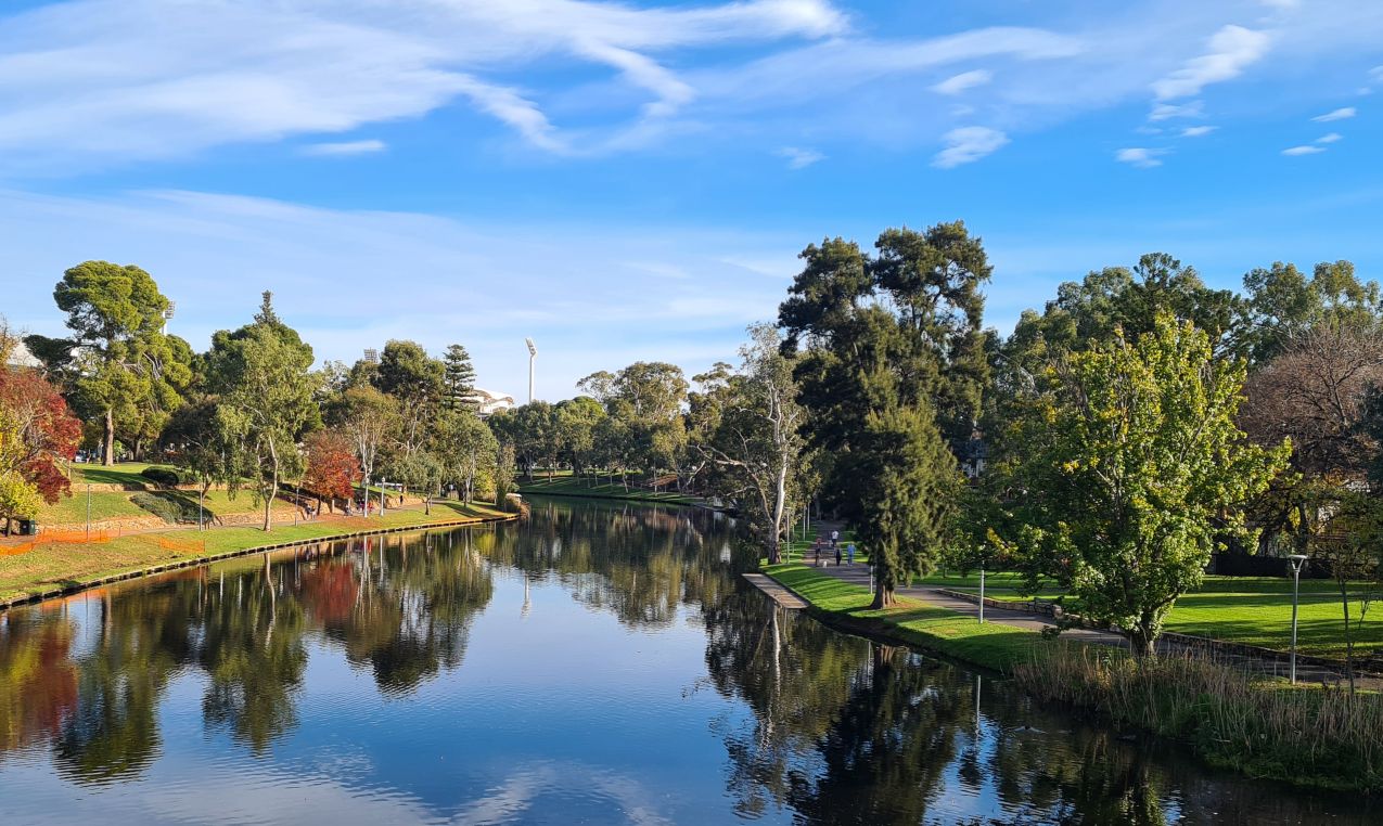 Autumn on River Torrens in Adelaide