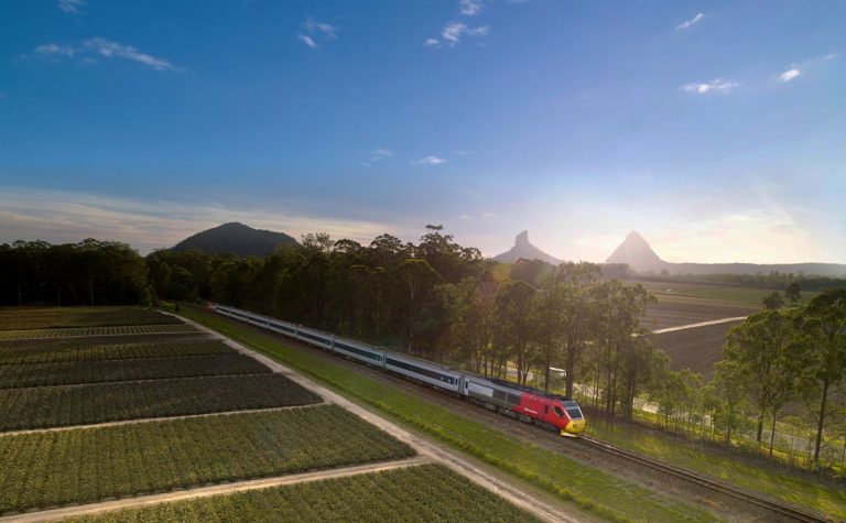 Glass House Mountains Aerial View - Spirit of Queensland