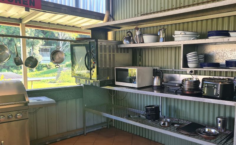 Camp kitchen at Hosanna Farmstay