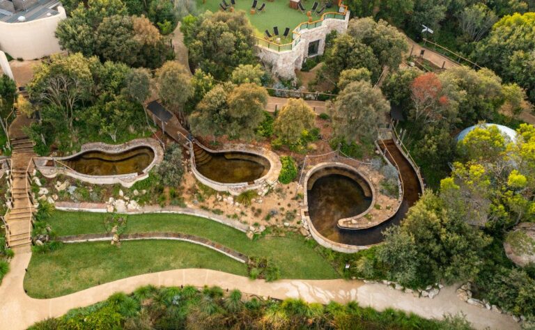 Peninsula Hot Springs Aerial credit Tourism Victoria