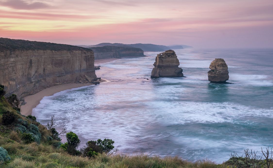 Sunset The Twelve Apostles, Great Ocean Road in Victoria Australia