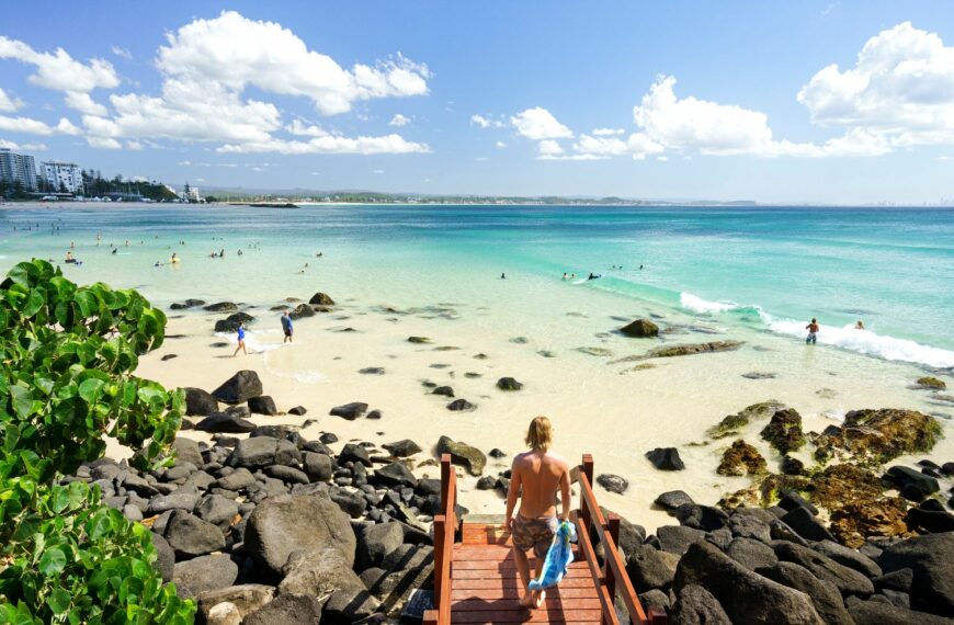 Gold Coast man at Coolangatta Beach