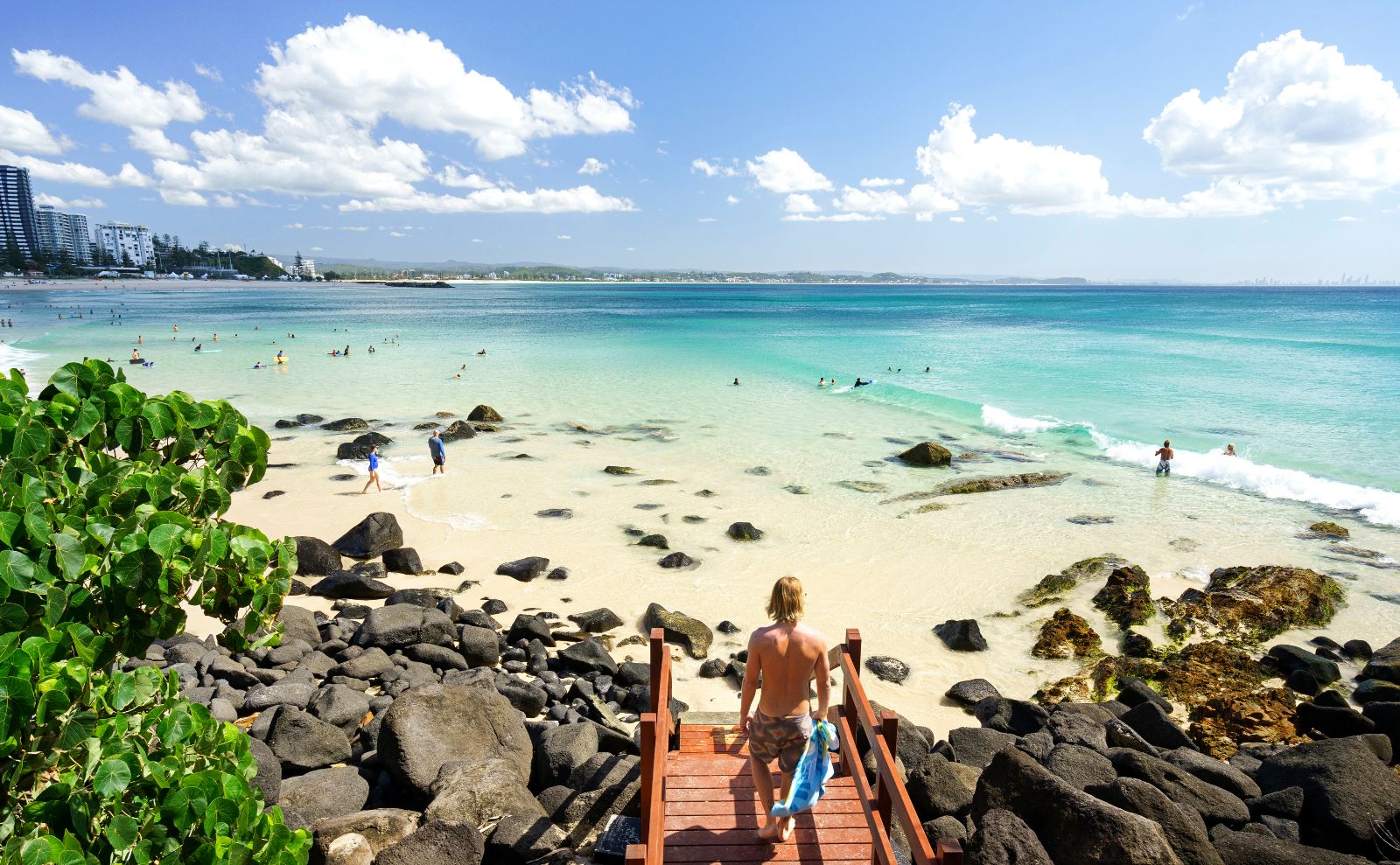 Gold Coast man at Coolangatta Beach